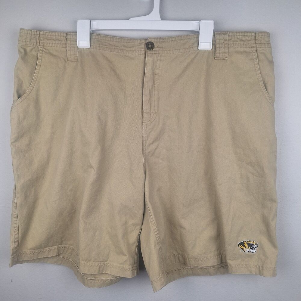 NCAA Missouri Tigers Mizzou Khaki Chino Shorts Mens Size 2XL 44-46 KA Inc